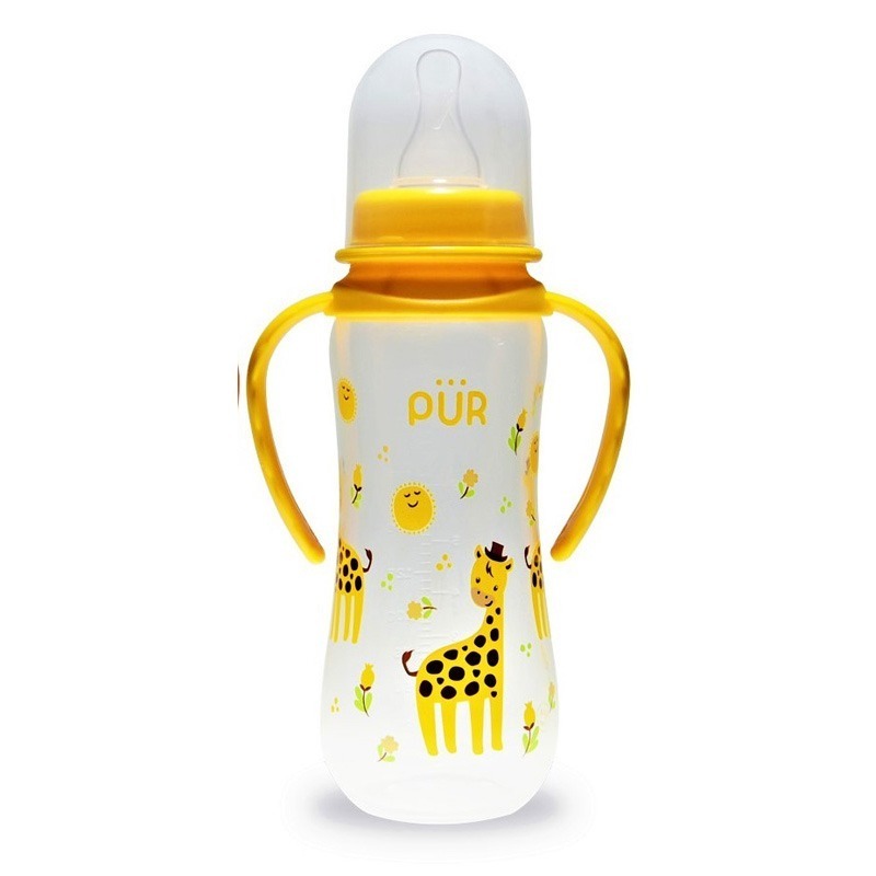 Drinking Bottle with Handle Standard Neck 250ml - Yellow