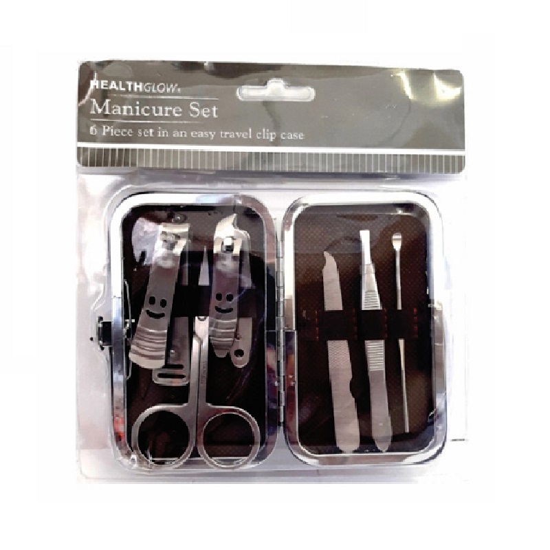 Manicure Nail Set 6pce in Clip Case