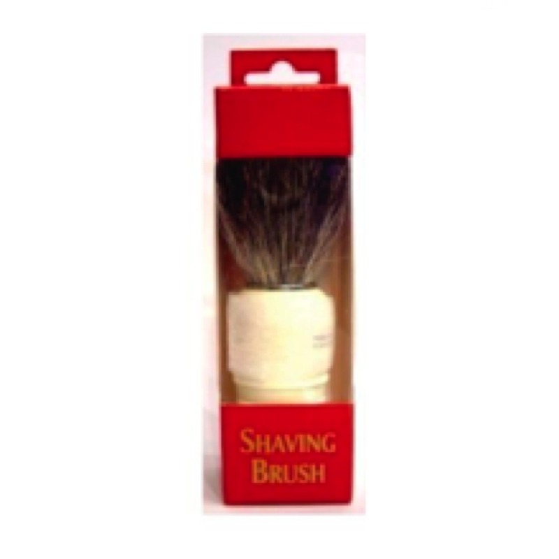 Shave Brush Pure Dark Badger Lathe Turned Handle
