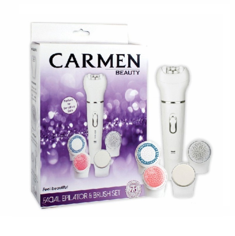 Carmen Facial Epilator & Brush Set