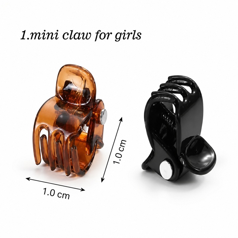 Clamp Small Black/Tortoise 10mm 12Pk - Image 2