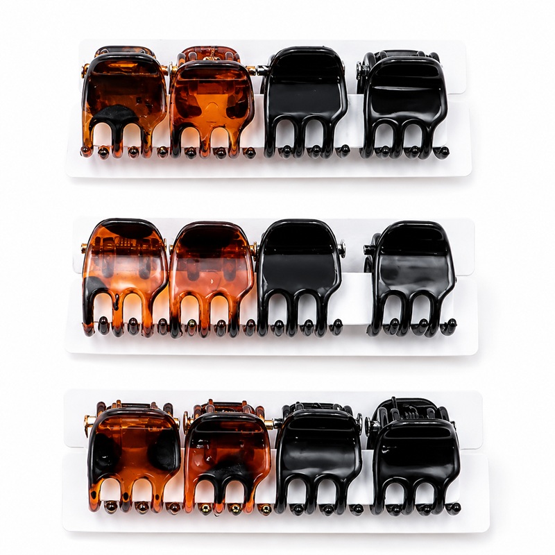 Clamp Small Black/Tortoise 10mm 12Pk
