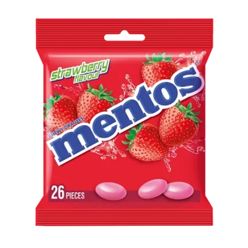 Mentos Strawberry Singles 50 pcs