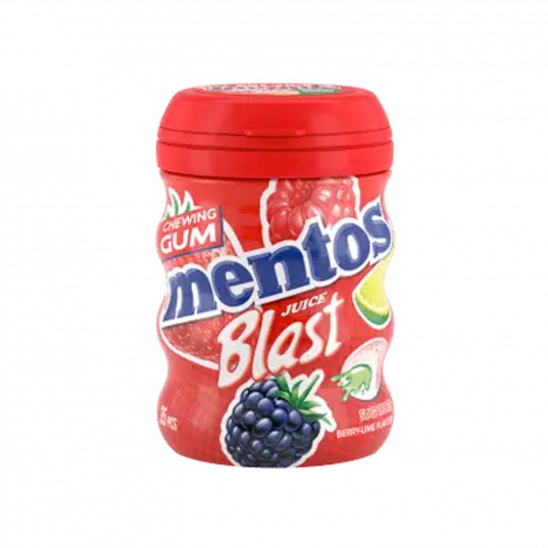 Mentos Gum Curvy Juice Blast Display of 6