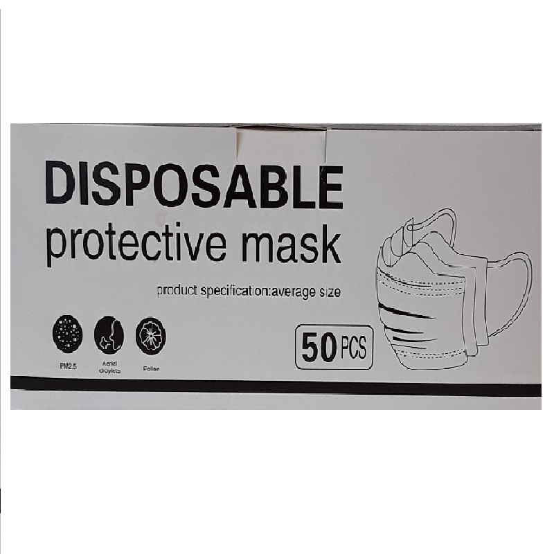 Disposable Face Masks Black 3ply box of 50's