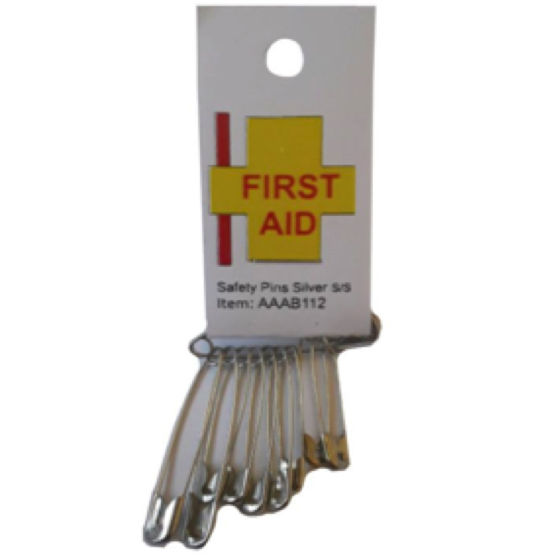 First Aid Safety Pins Silver S/S