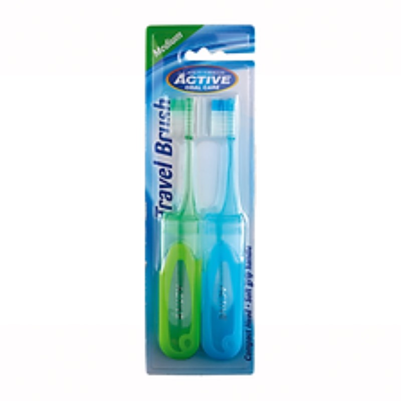B/F Active Toothbrush Travel 2 pk
