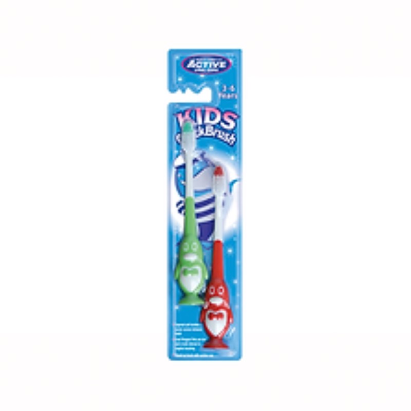 B/F Active Toothbrush Quick Brush Kids 2 pk