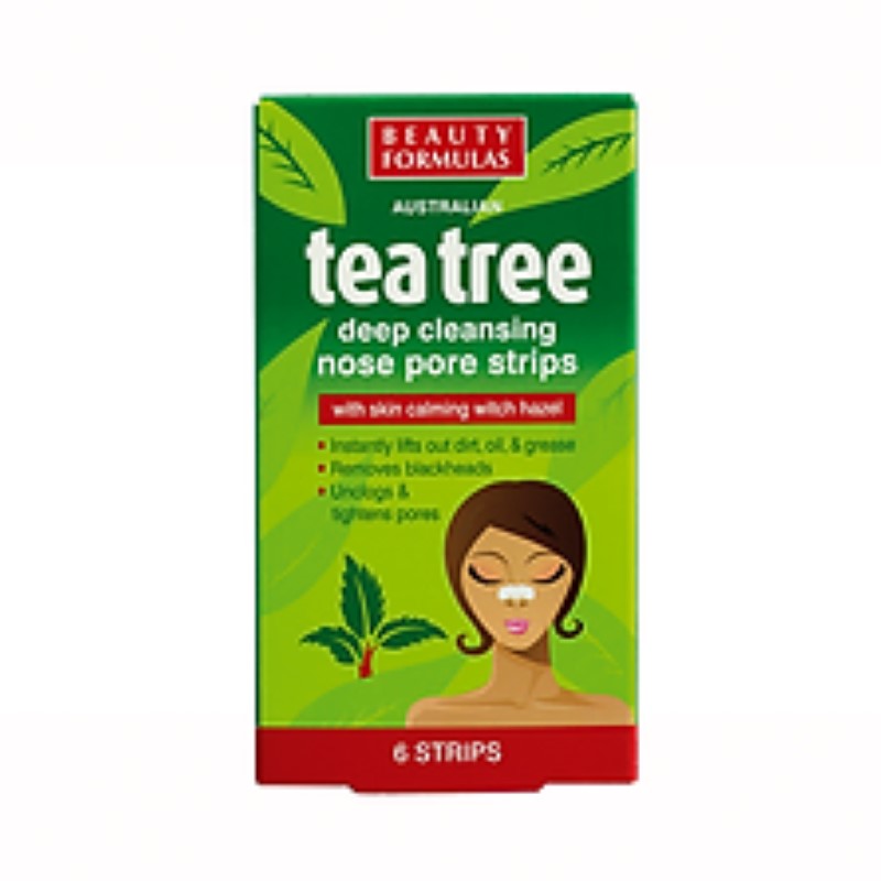 B/F Tea Tree Nose Pore Stripes Deep Cleansing 6 pc