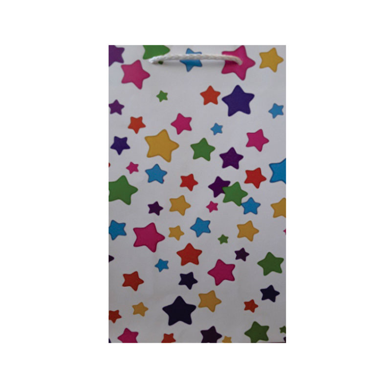 Gift Bag Medium Colourful Stars Assorted