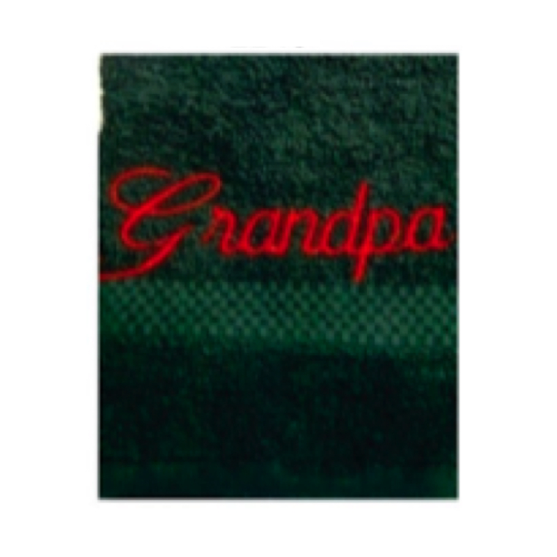 Face Cloth Embroidered Grandpa 30x30cm