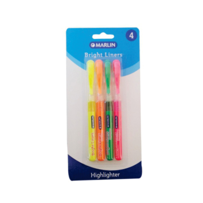 Stationery Marlin Highlighters Pen Type 4's