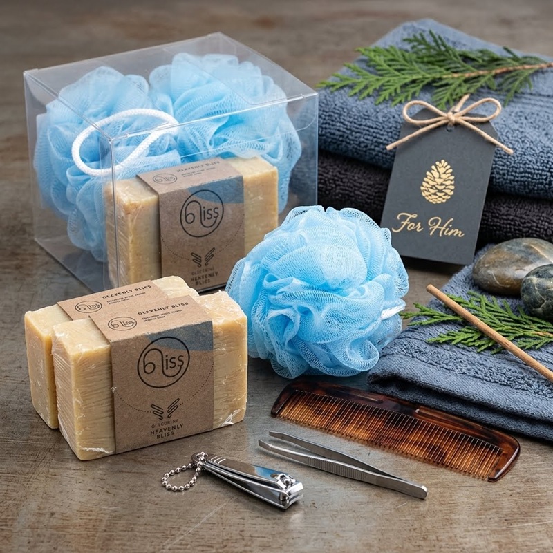 Gift Set Bath Men's Blue