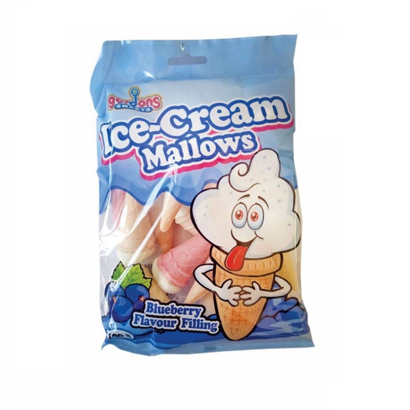 Gordons Mallows Ice Cream Blueberry 100g