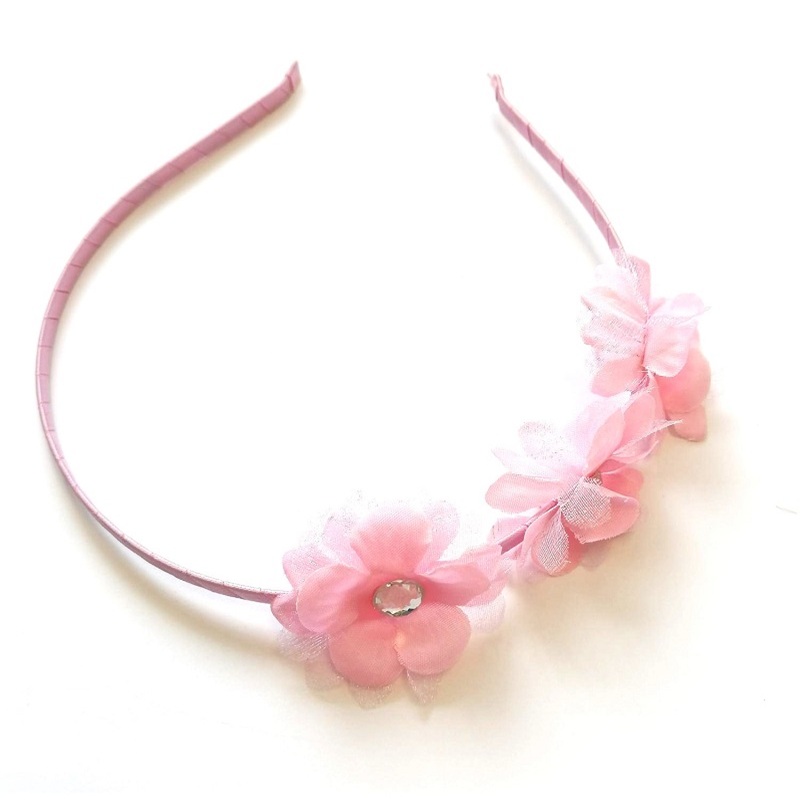 3 Flower On Metal Ab/Diamante