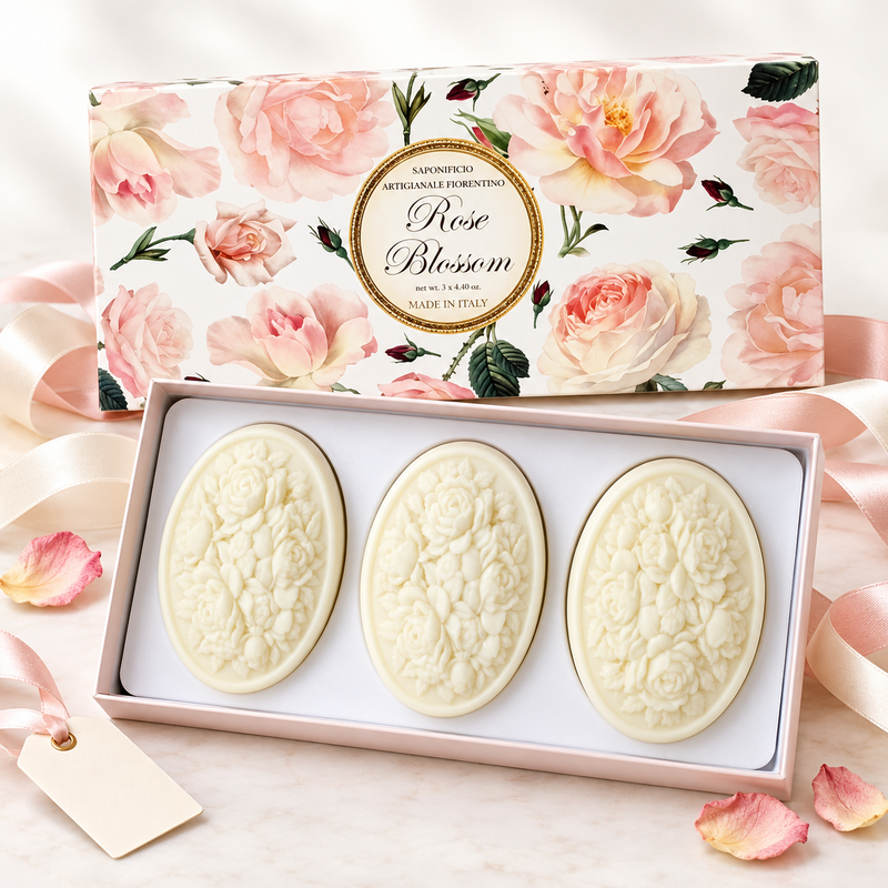 Saponificio Soap Rose Blossom 3 x125g