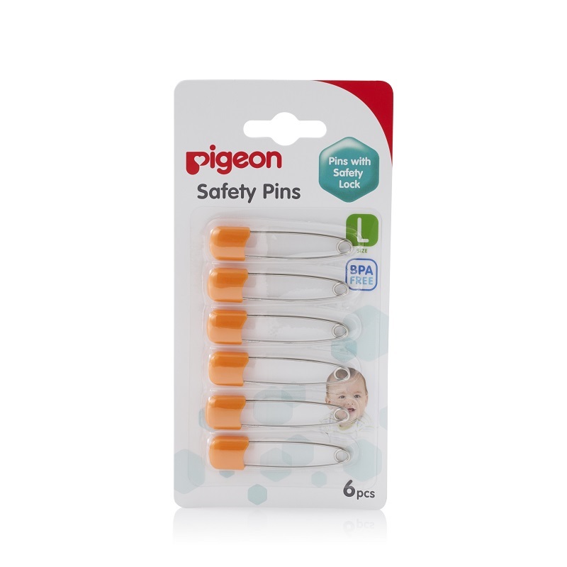 Pigeon Baby Safety pin (L) 6p/pack