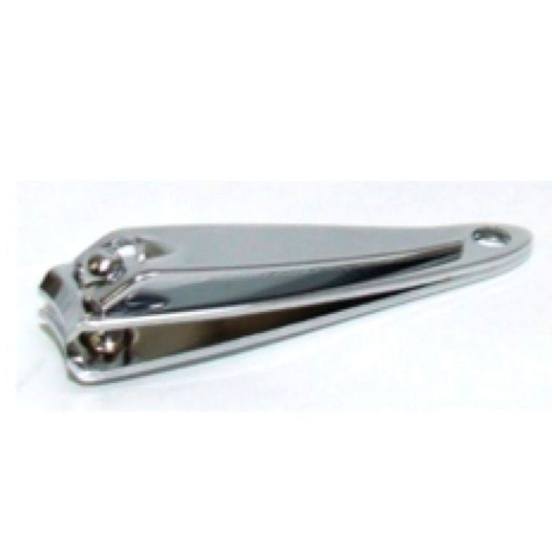 Nail Clipper Trendy Silver in Pouch