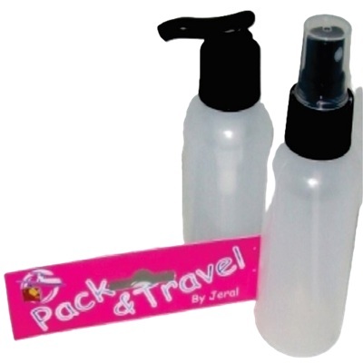 Travel  2 Pack 100ml Pump & Spray Bottle