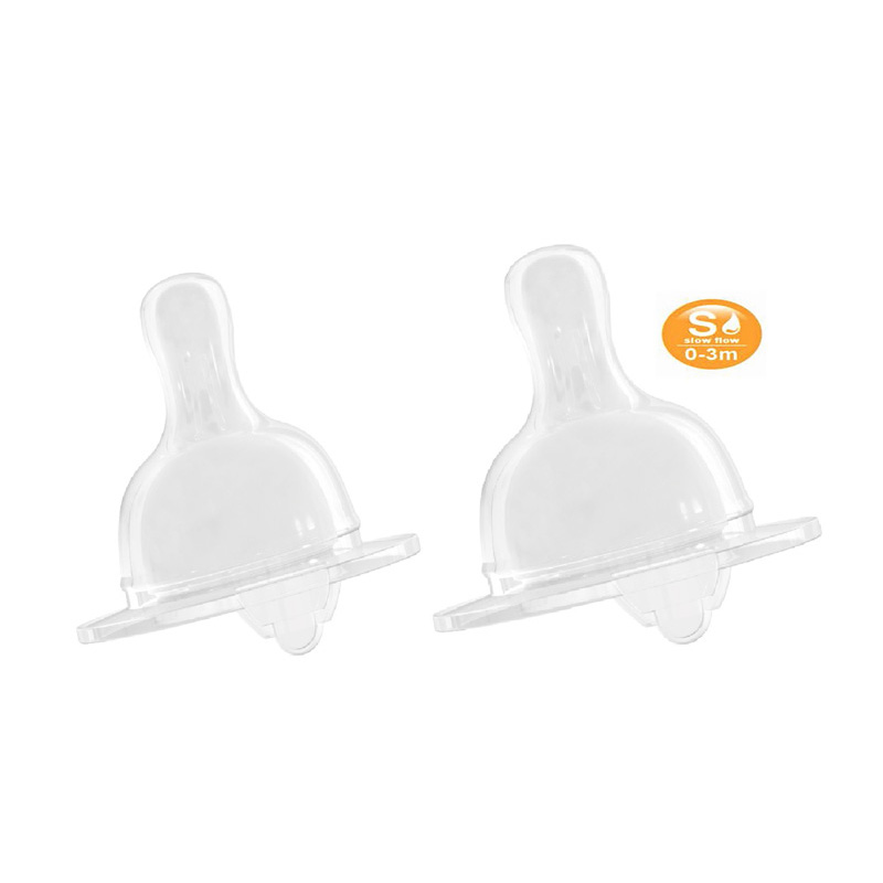 Feeding Teats Proflo Silicon Nipples 0+ Mths 2Pk