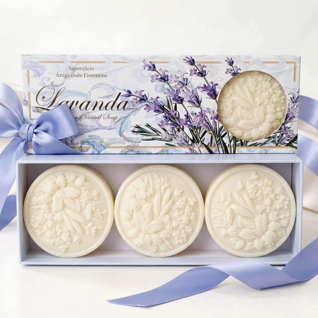Saponificio Soap Lavender Window Box 3x125g