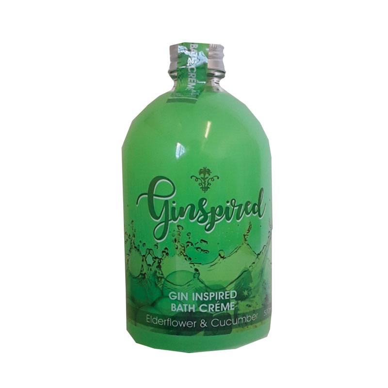 Pos Ginspired Bath Creme Elderflower & Cucumber 500g