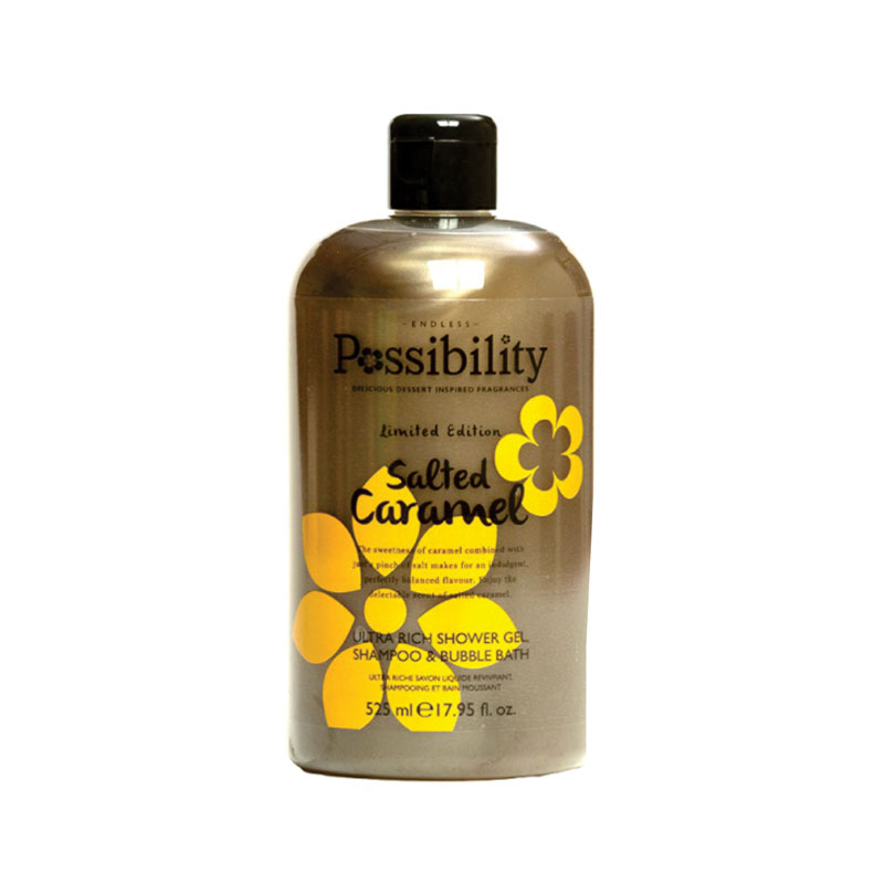 Pos 3 in 1 Shower Gel Shampoo Salted Caramel 525ml