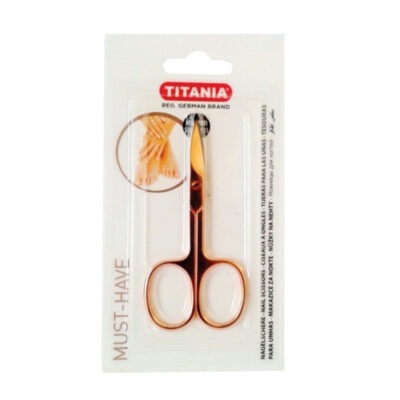 Titania Scissors Nail Stainless Rose Gold 9cm