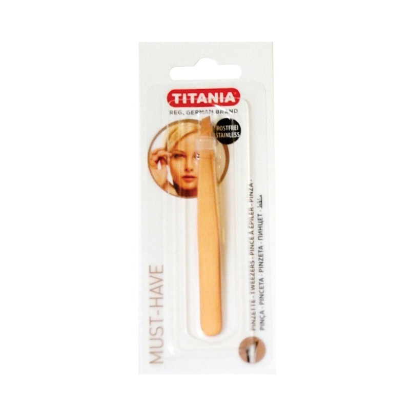 Titania Tweezer Slanted 9.5cm Stainless Rose Gold