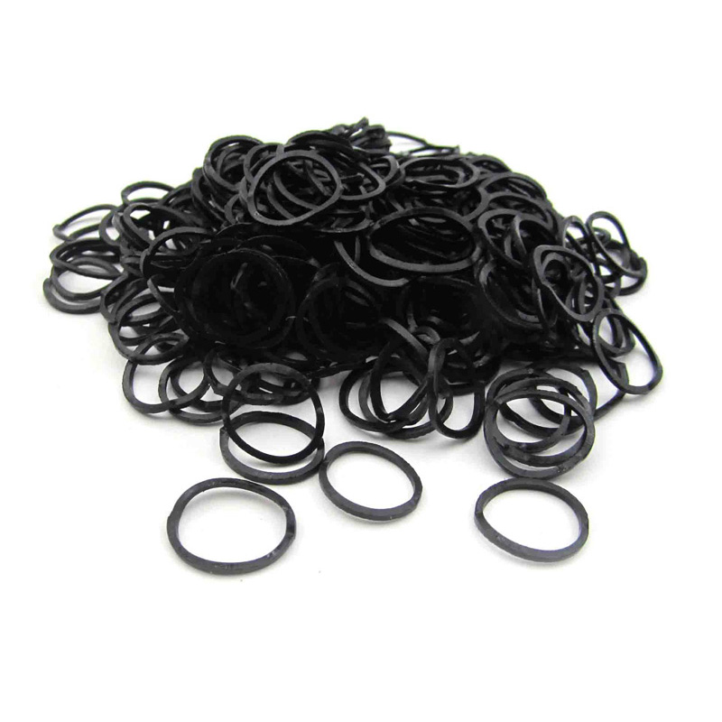 Elastics Bands Mini Rubber Black 300PK