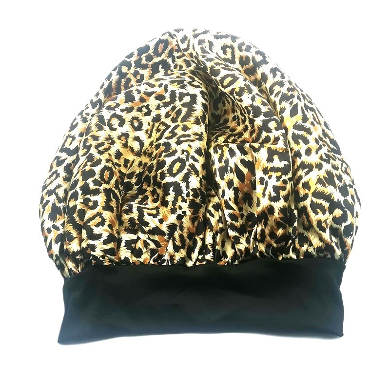 Cap Satin Sleep  Animal Print