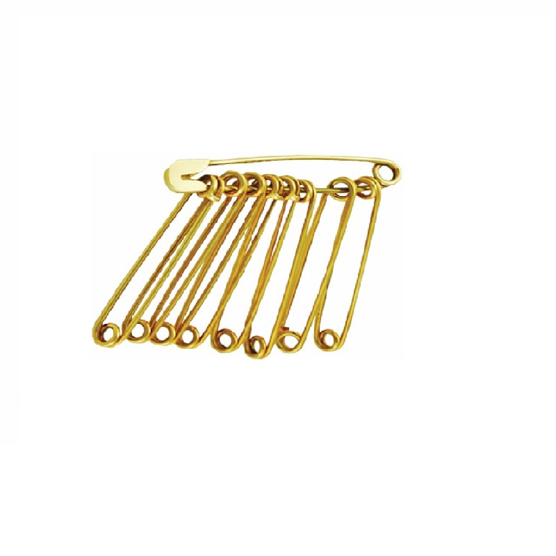 Sewing Safety Pins Gold 19mm 50Pk