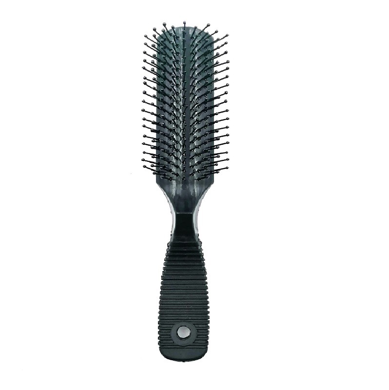 Brush Hair Flat Thin Bristles Black 205mm