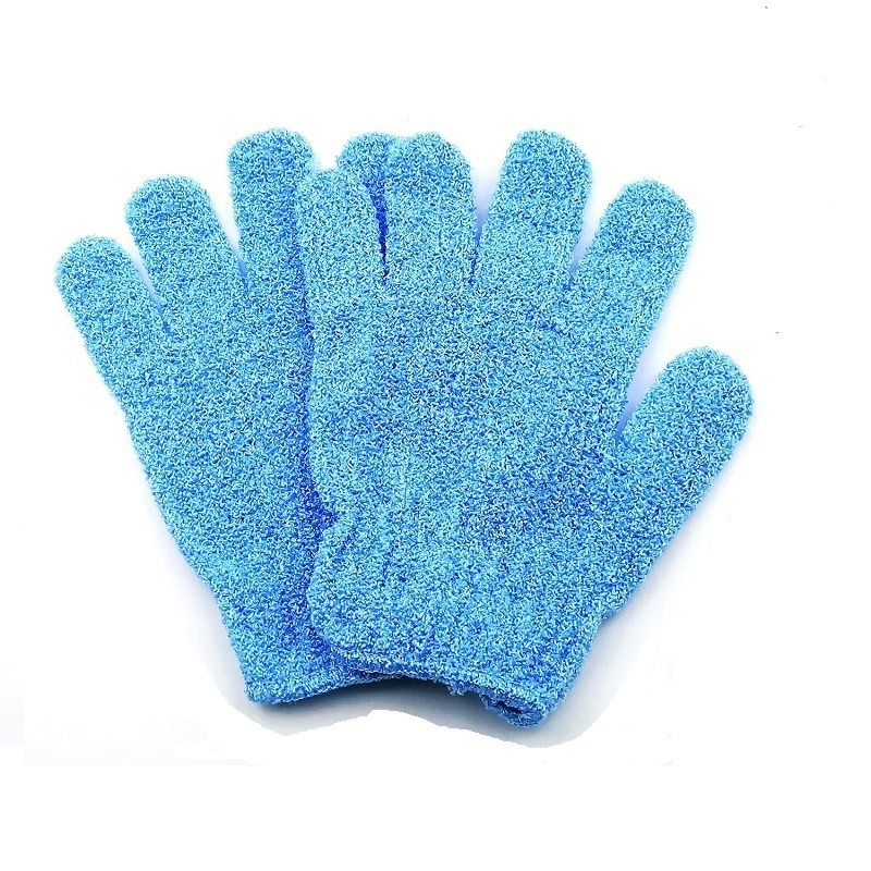 Glove Exfoliating Blue 1pr