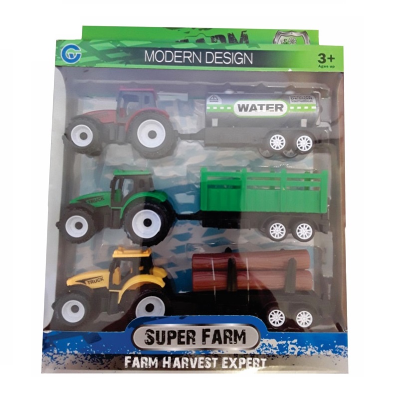 Farm Tractor Set of 3