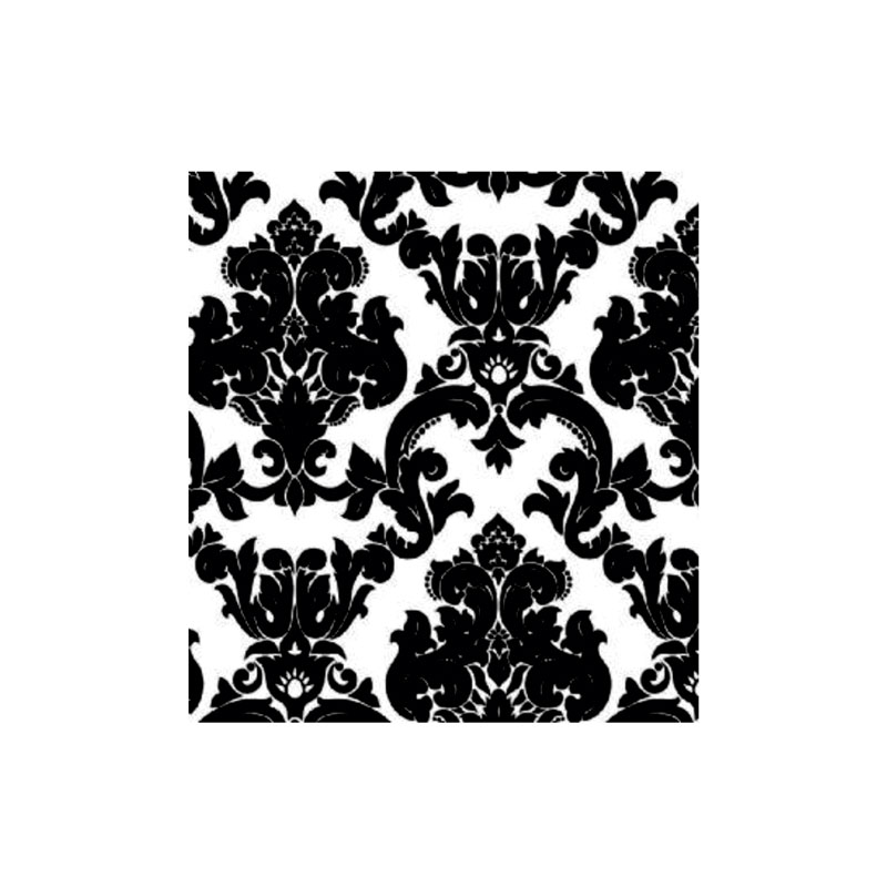 C/Roll Black Design on White 10m