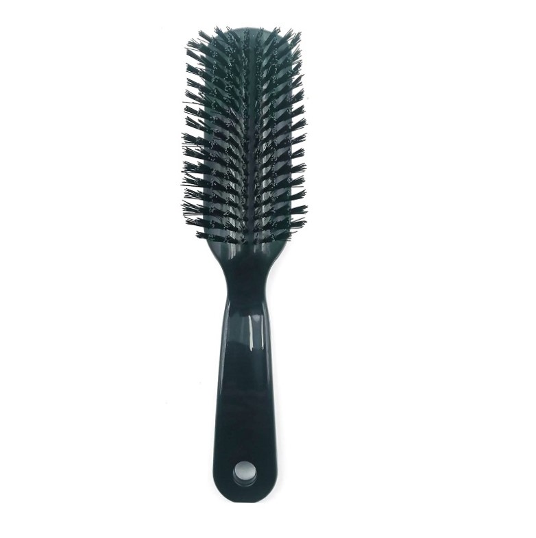 Brush Hair Flat Soft Bristles Black 215mm