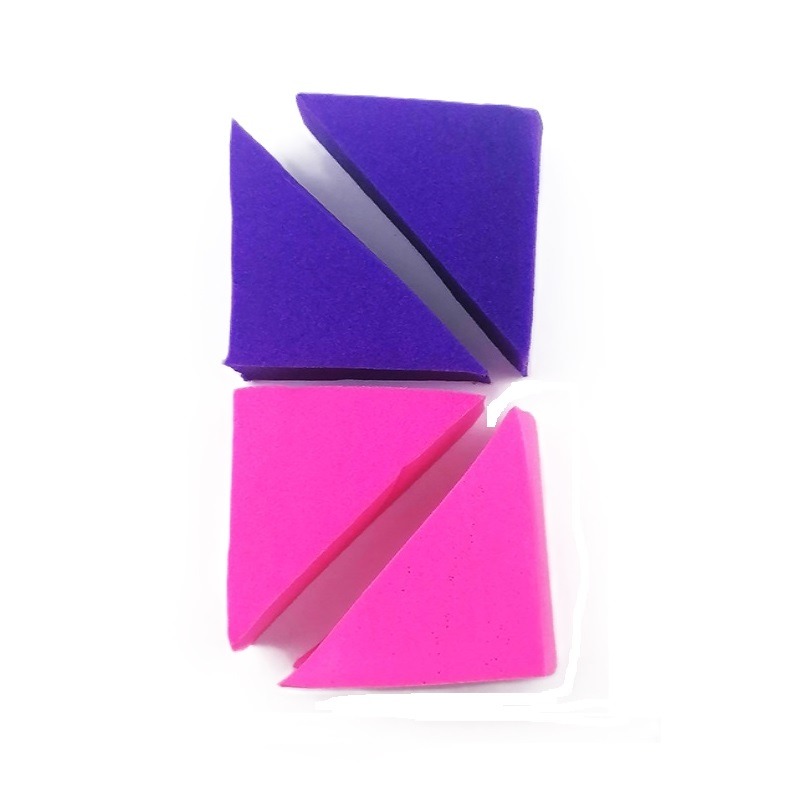 Make Up Sponge Wedges Pink & Purple 4pk