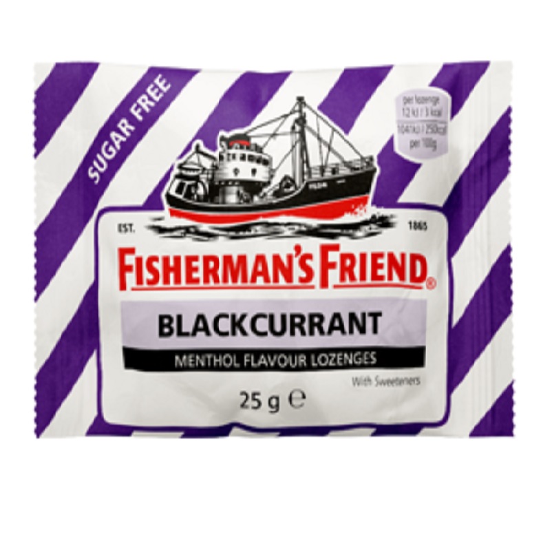 Fishermans Friend Blackcurrant Sugar Free 24x25g