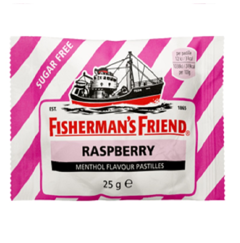 Fishermans Friend Raspberry Stripe Sugar Free 24x2