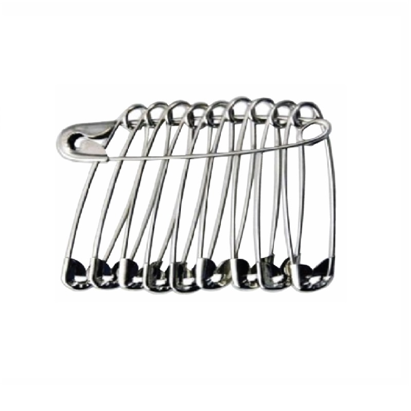 Sewing Safety Pins Nickel 37mm 36Pk