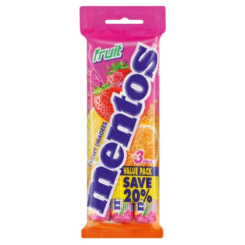 Mentos Fruity Multi Pack 3's