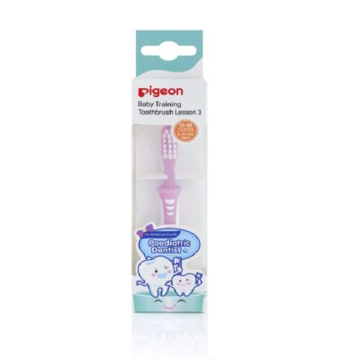 Pigeon Baby Training Toothbrush Lesson 3 Pink
