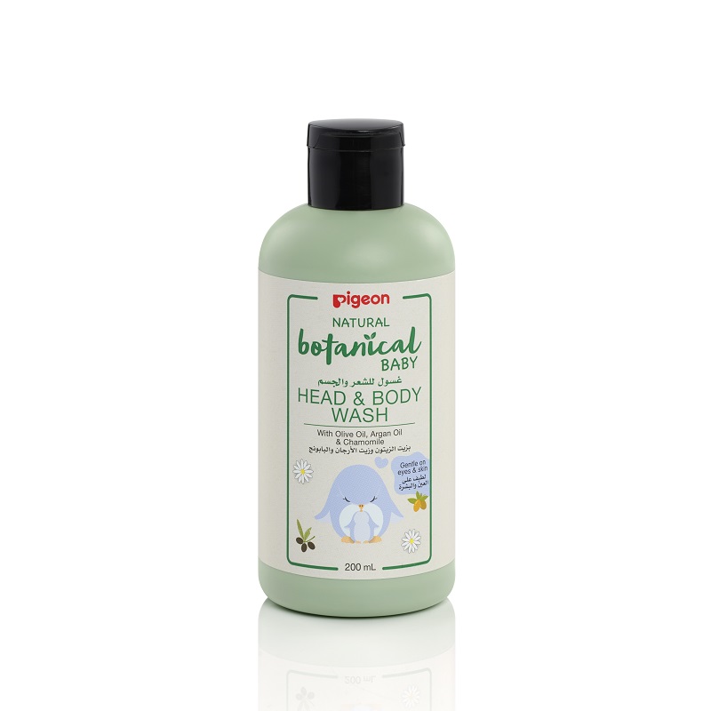 Pigeon Baby Head & Body Wash 200Ml Nat Botanic