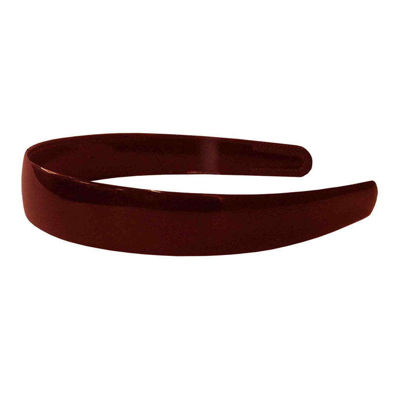 Aliceband Plastic 25mm 1pk - Brown