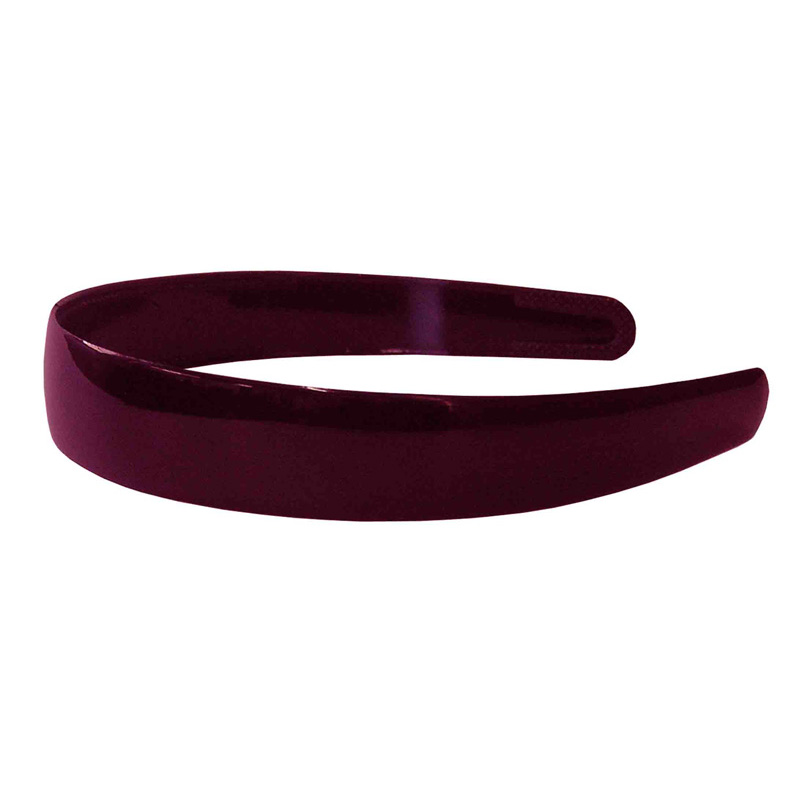 Aliceband Plastic 25mm 1pk - Maroon