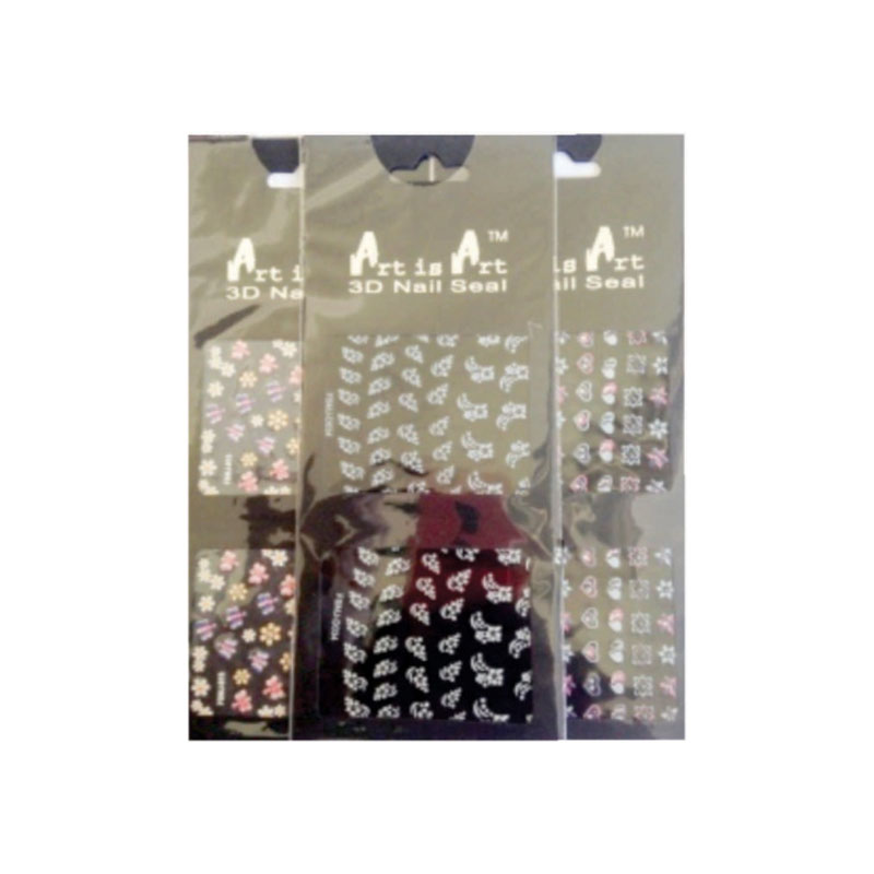Nail Art 3D Stickers Double Pack Assorted