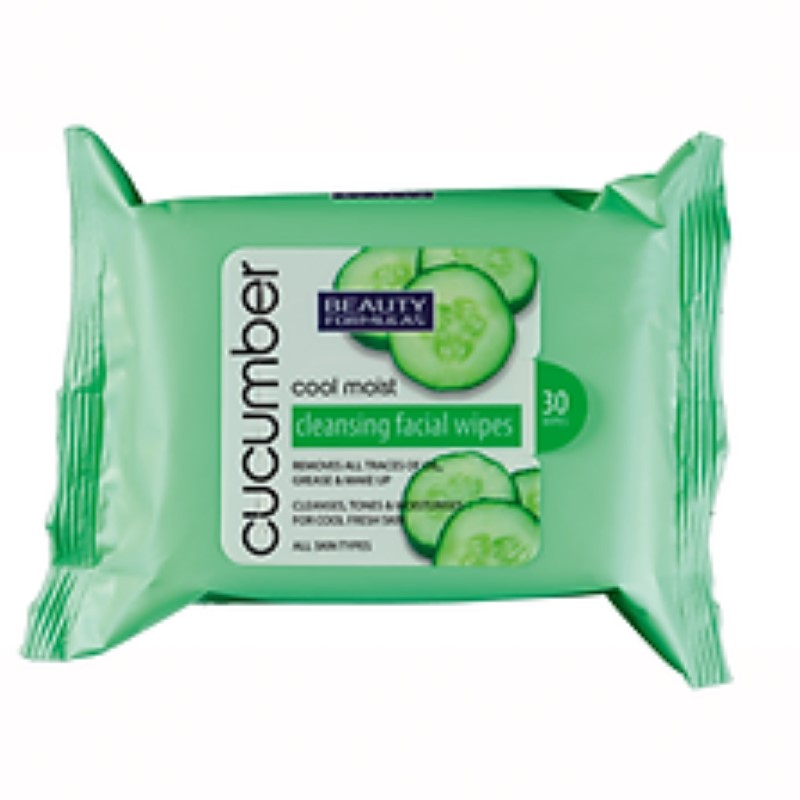 B/F Cleansing Facial Wipes with Cucumber 30's