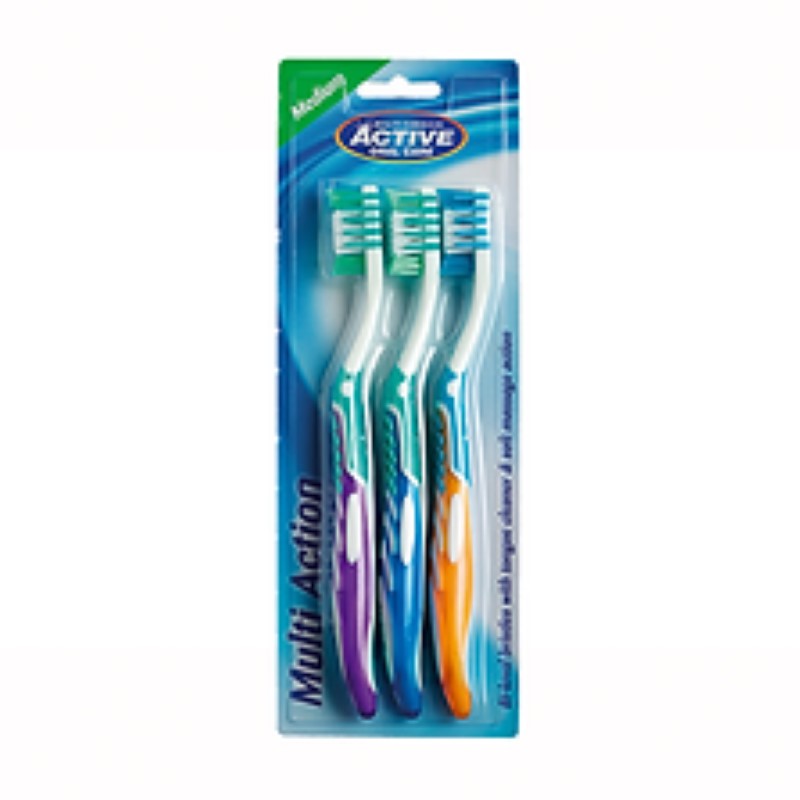 B/F Active Toothbrush Multi Action 3 pk