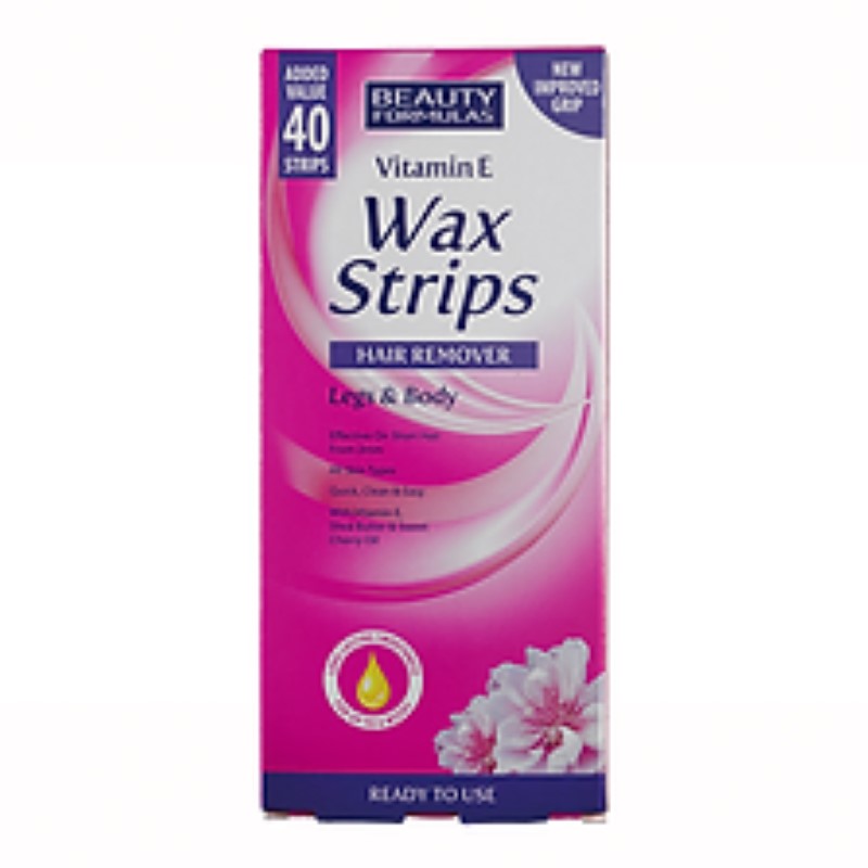 B/F Hair Remover Wax Strips for Legs & Body 40's